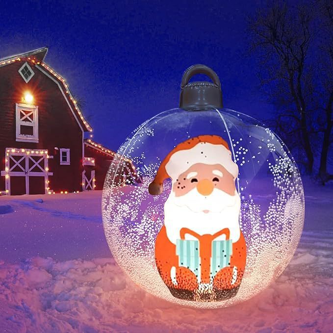 Inflatable Christmas Ornaments for Trees with Santa, Snowman and Tree Options-Theone Apparel