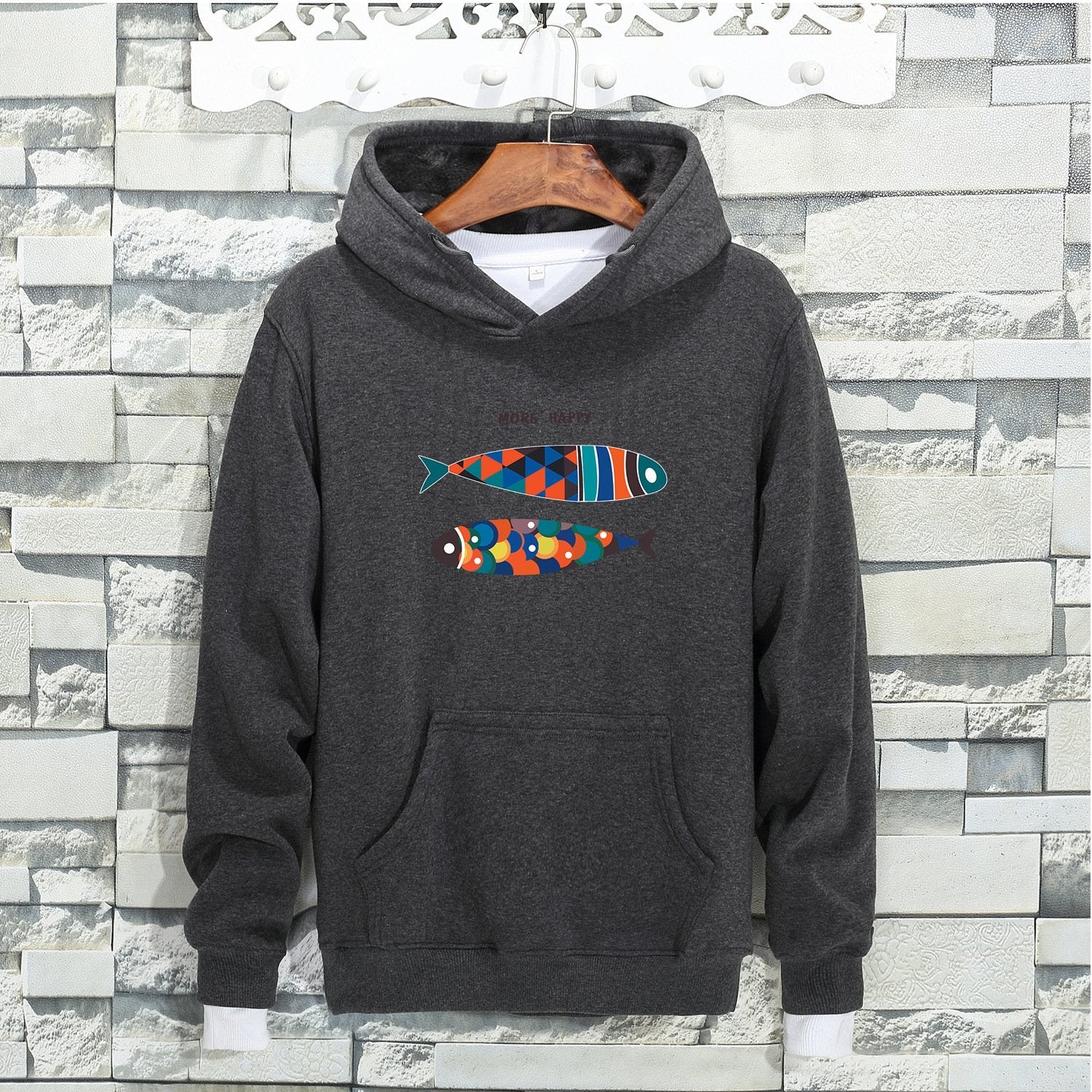 Colorful Tile Two Fish Sweater - Theone Apparel