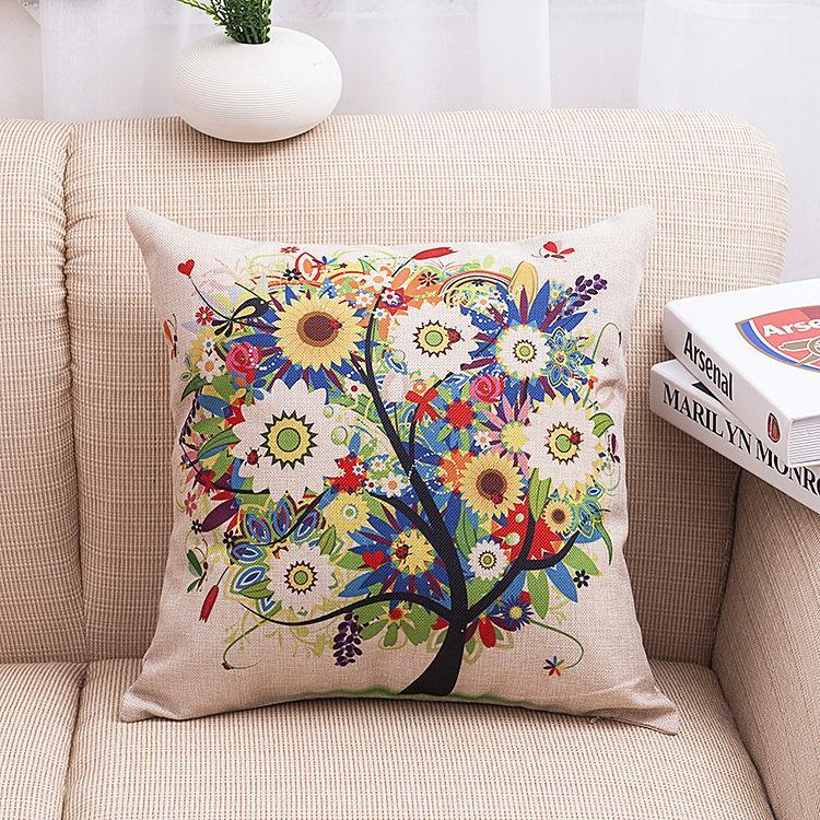 Colorful Tree of Life Pillow Covers - Theone Apparel