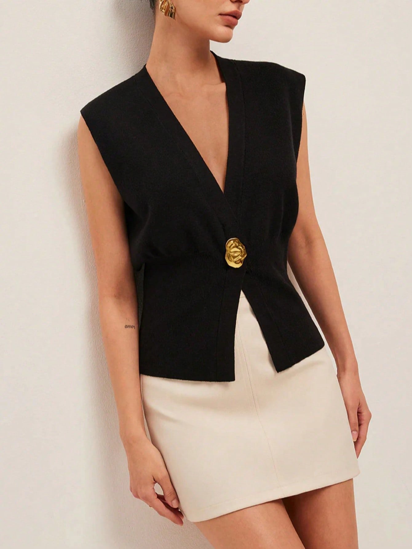 Women's Casual Knit Vest Stylish Top