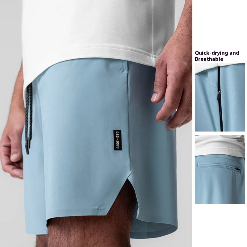 Seamless Performance Shorts with Multi-Pocket Utility Design