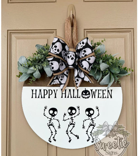 Southern -thema "Boo y'all" Ghost krans Halloween -decoratie