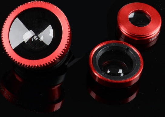 Mobile phone fisheye lens three in one specific mobile phone lens magnifier fisheye wide-angle macro self artifact