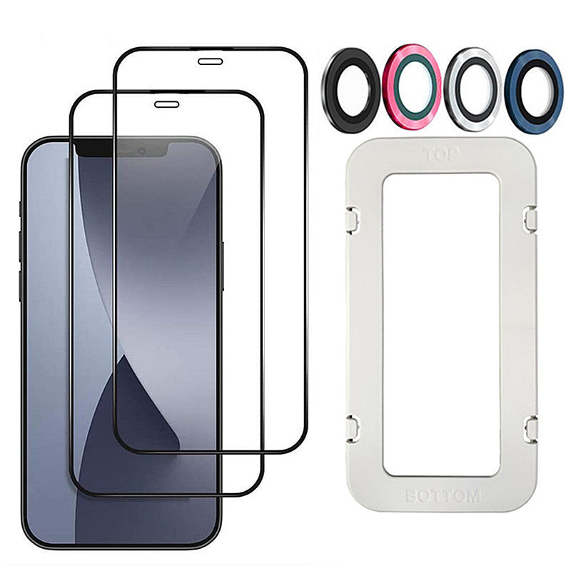 Compatible With Tempered Glass Screen Protector For   11 Pro Max 12 Mini 11Pro 12Pro XS X XR 7 8 Plus 6 6S SE 5S Protection Film