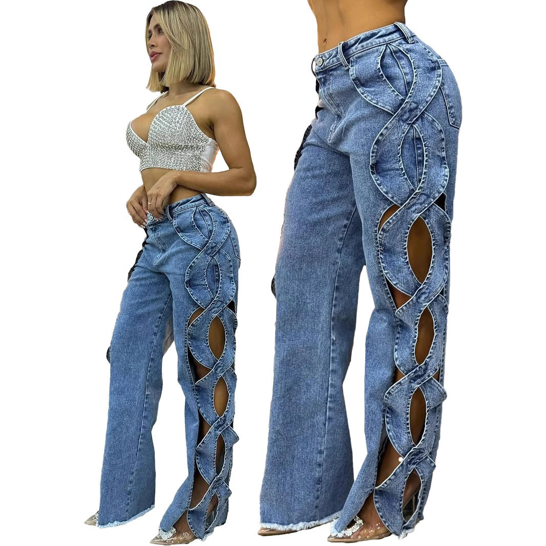 Denim S-Line Side Hollow con atractivo vanguardista