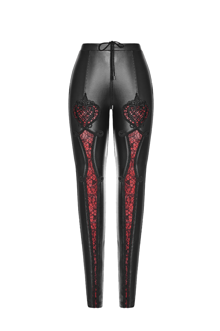 Leggings Punk Embroidery Positioning Flower Stretch Leggings Women's Pants