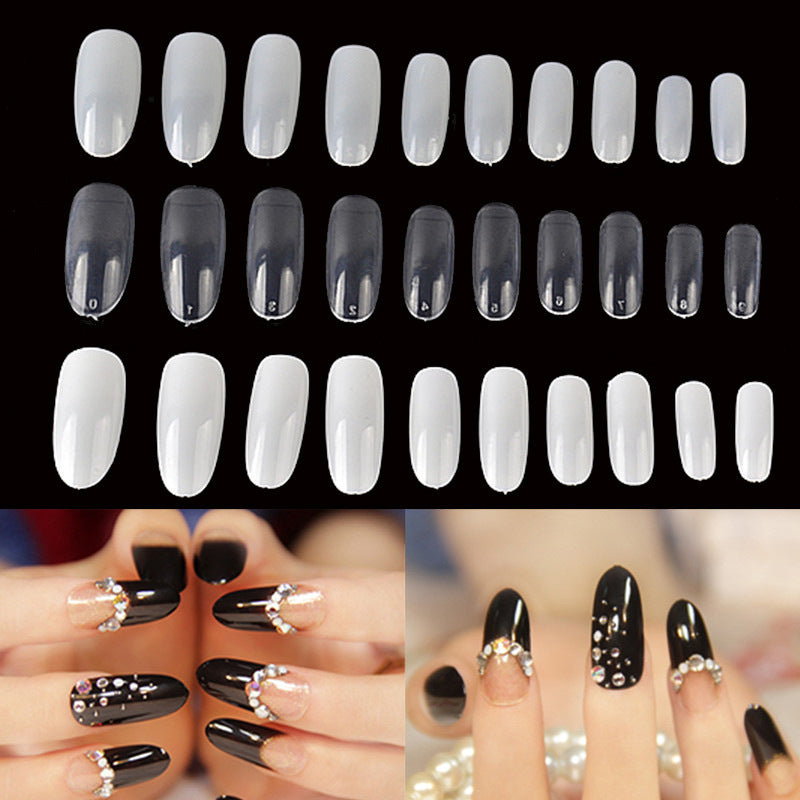 Transparent Round Nail Base for DIY Nails 500 Pieces