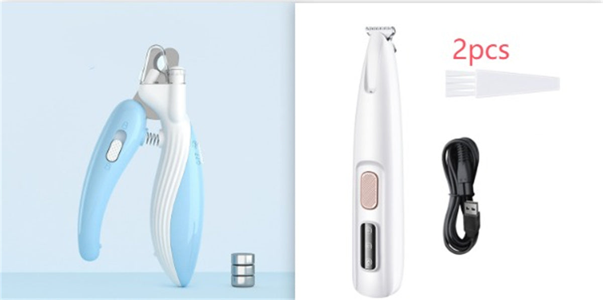 Waterproof Dog Paw Trimmer With LED Light And Display