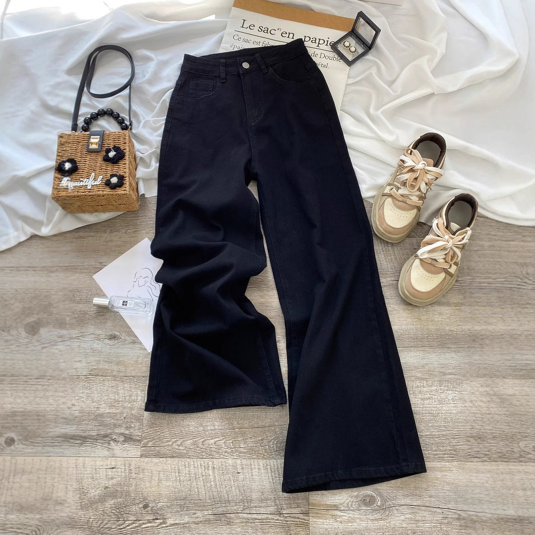 Retro High Taille Wide-Leg jeans voor alledaagse stijl