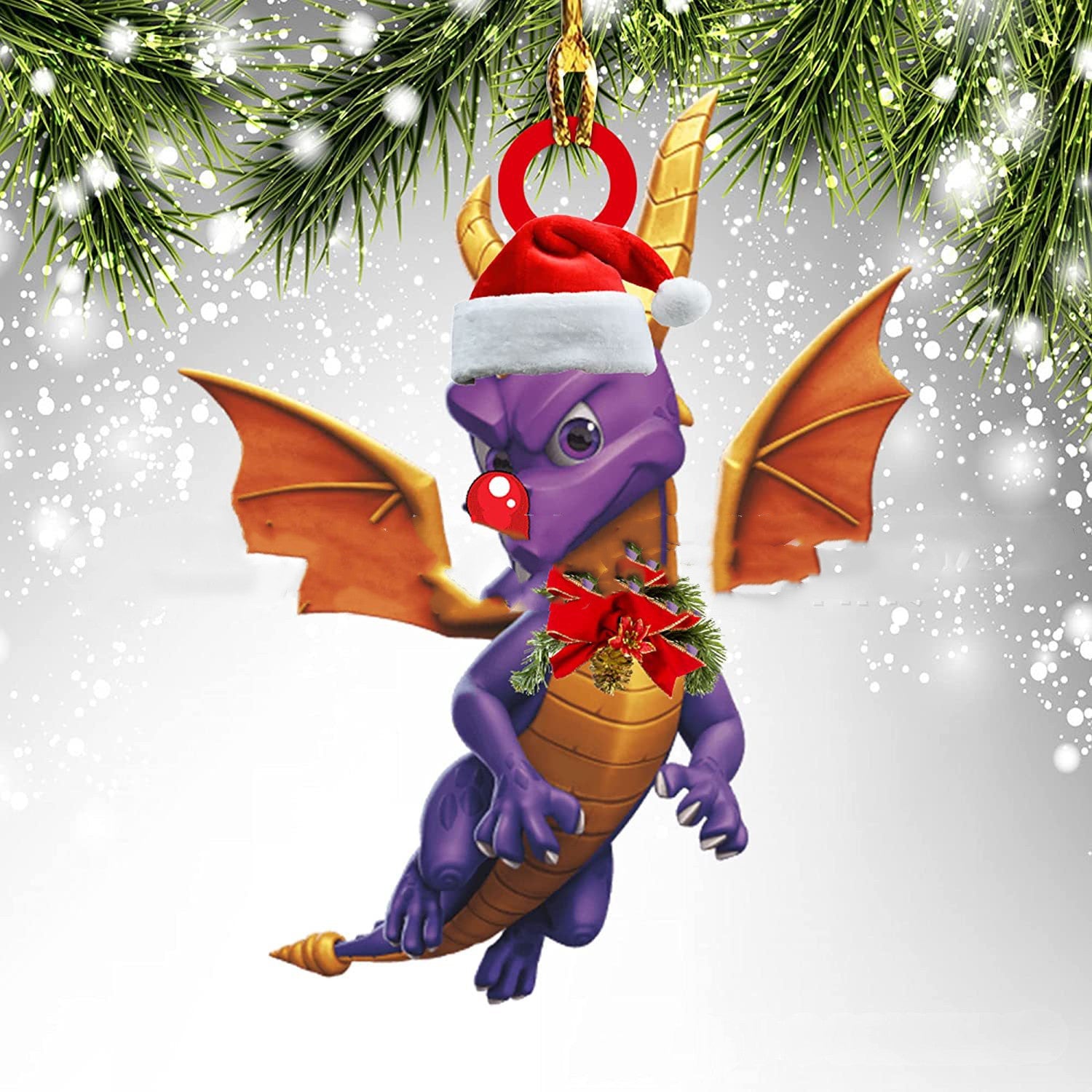 Unique Dragon Themed Hanging Christmas Decorations in Various Designs