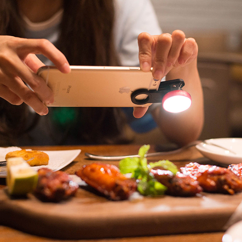 The new external generic mobile phone camera lens wide-angle colorful lights on the beauty of self artifact