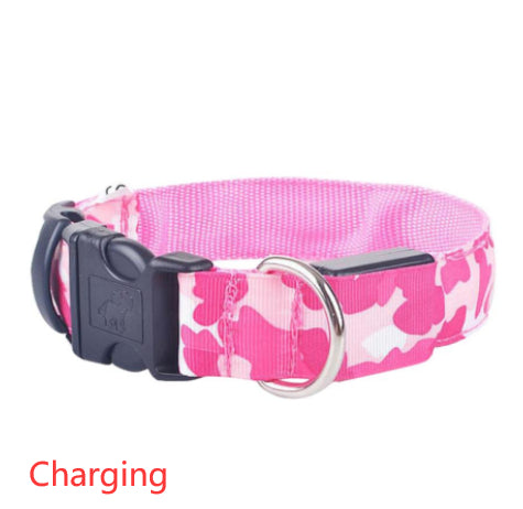 Camouflage Luminous Dog Collar For Night Safety