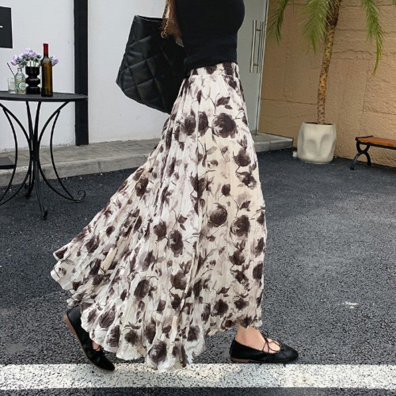 Elastic Waist A-Line Skirt Dress For Comfortable Chic