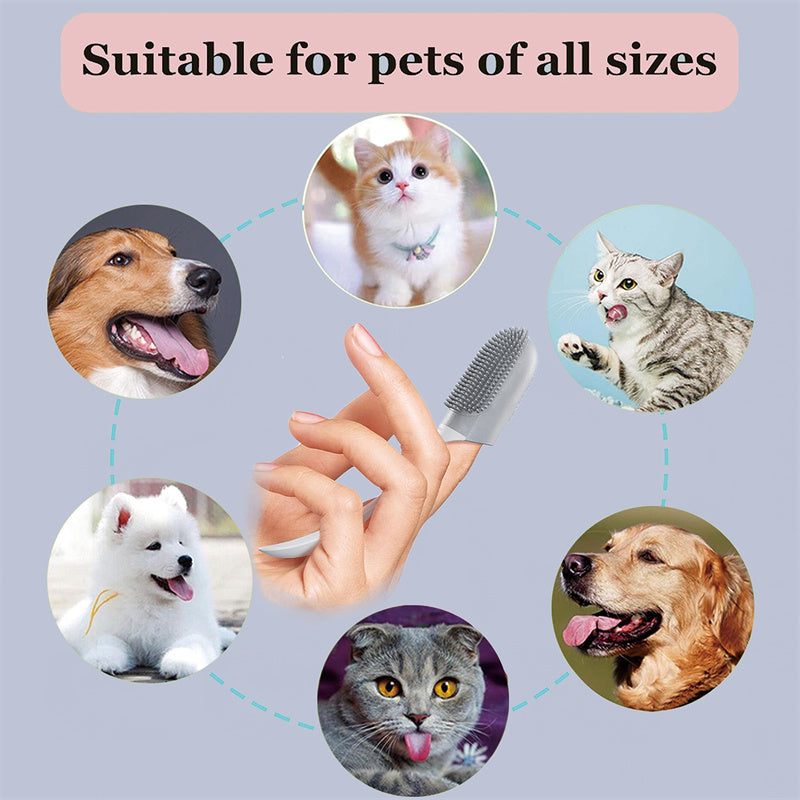 Silicone Finger Toothbrush For Cat And Dog Oral Care