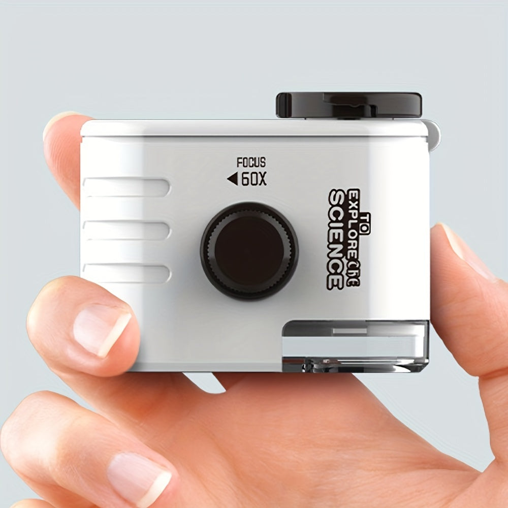 60X LED Clip?On Mobile Phone Microscope With Universal Adapter