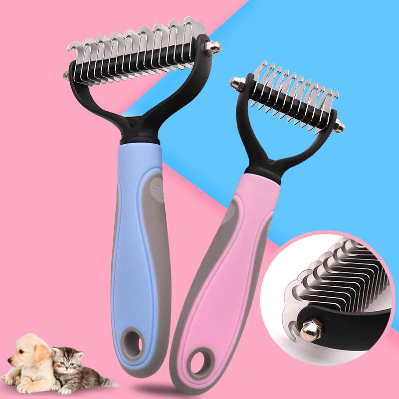 Double Sided Stainless Steel Pet Brush For Grooming