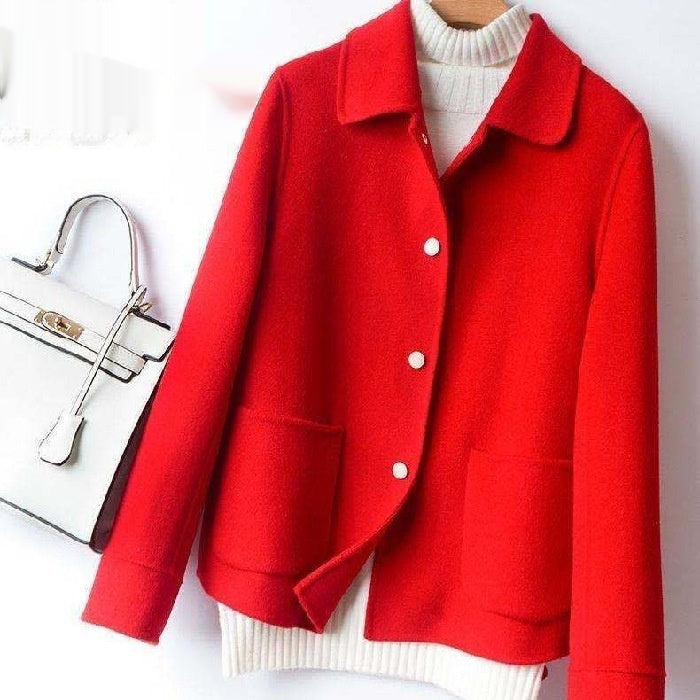 Double-sided Wool Coat For Petite Women