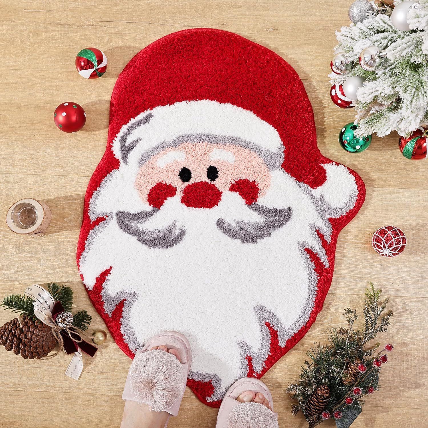 Christmas Tree Home Decoration Ultra Soft Themed Mat