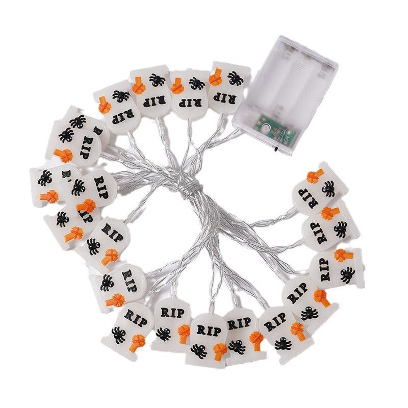 Whimsical Pumpkin Patch Orange String Lights for Halloween