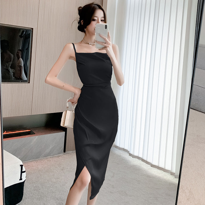 Luxurious Acetate Satin Dress with High-Grade Silky Finish