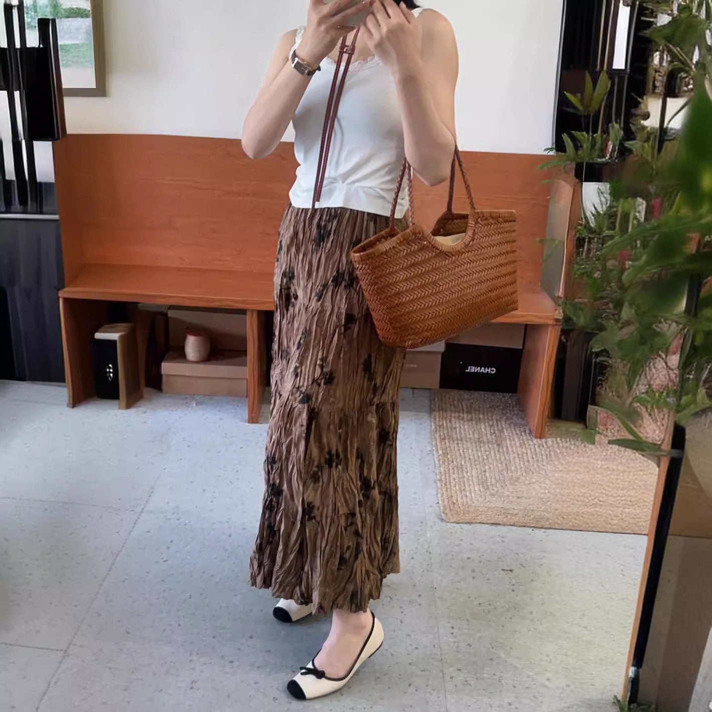 Elastic Waist A-Line Skirt Dress For Comfortable Chic