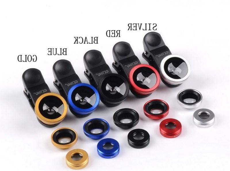 Universal Fisheye Lens 3 in 1 Mobile Phone Clip Lenses Fish