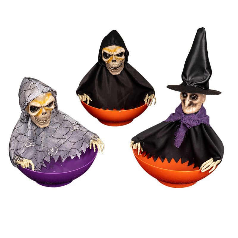 Halloween Ghoul Trick or Treat Bowl with Covering