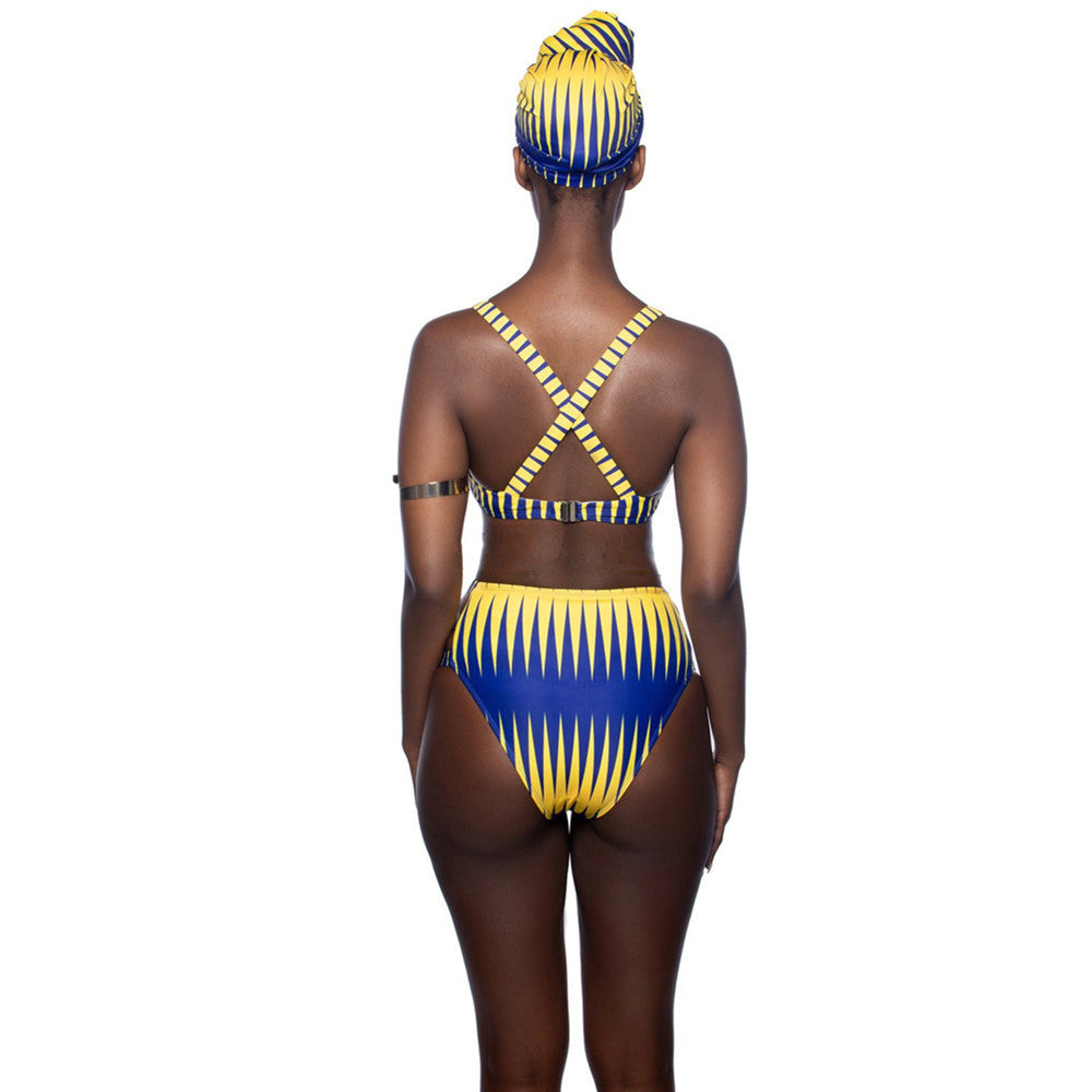 Bikini a vita alta divisa per curve e comfort lusinghieri