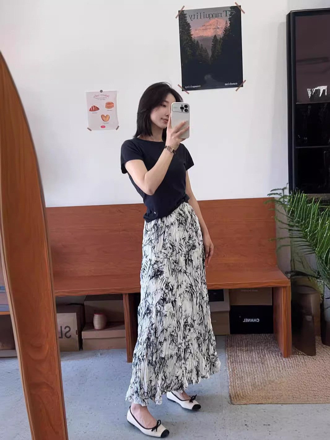 Elastic Waist A-Line Skirt Dress For Comfortable Chic
