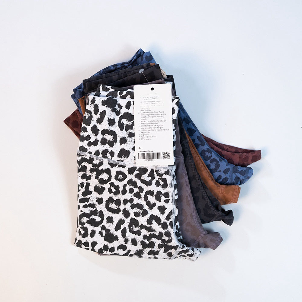 Printed High Waist Nude Feel Skinny Yoga Pants With Bold Prints