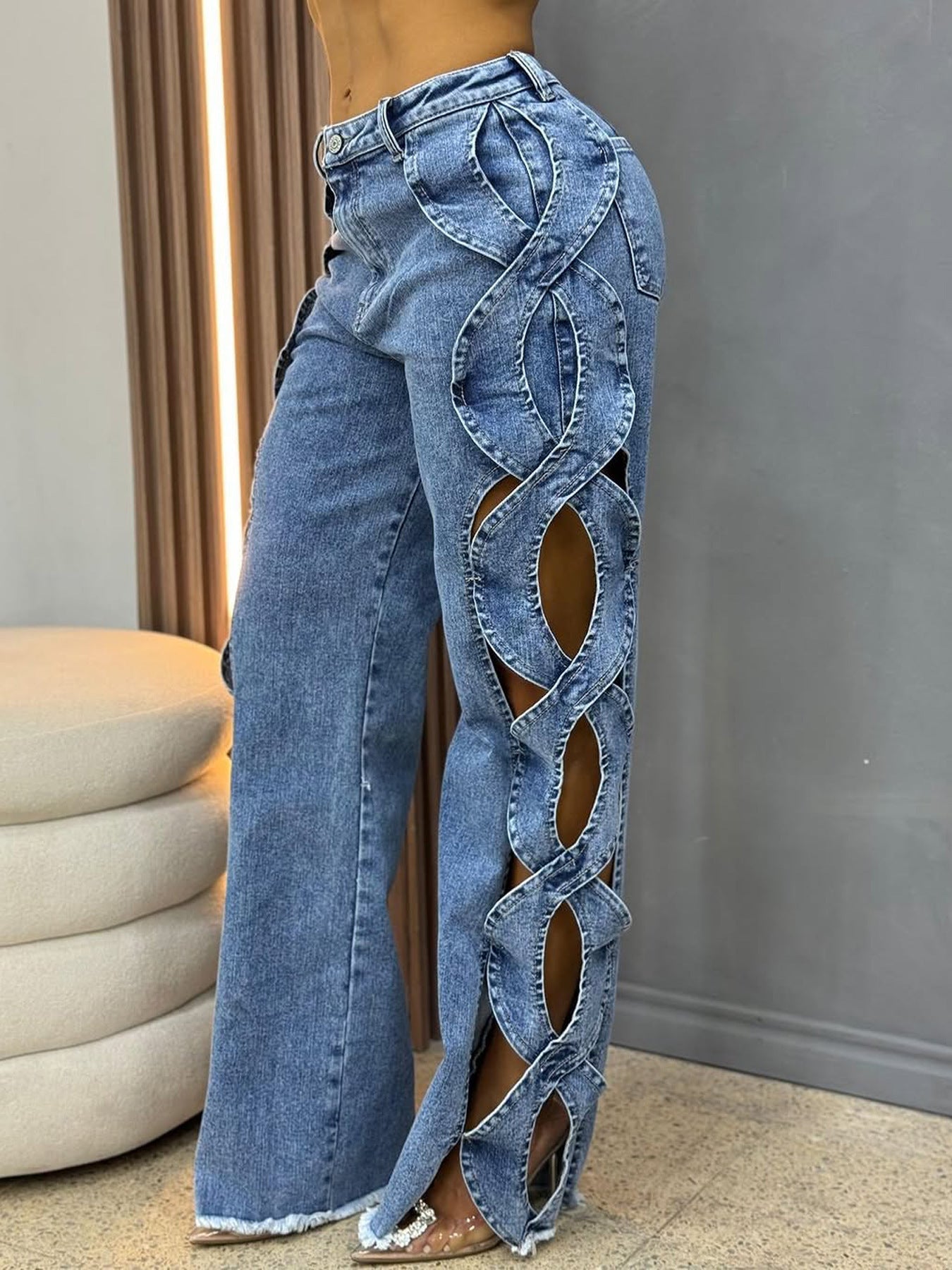 Denim S-Line Side Hollow con atractivo vanguardista