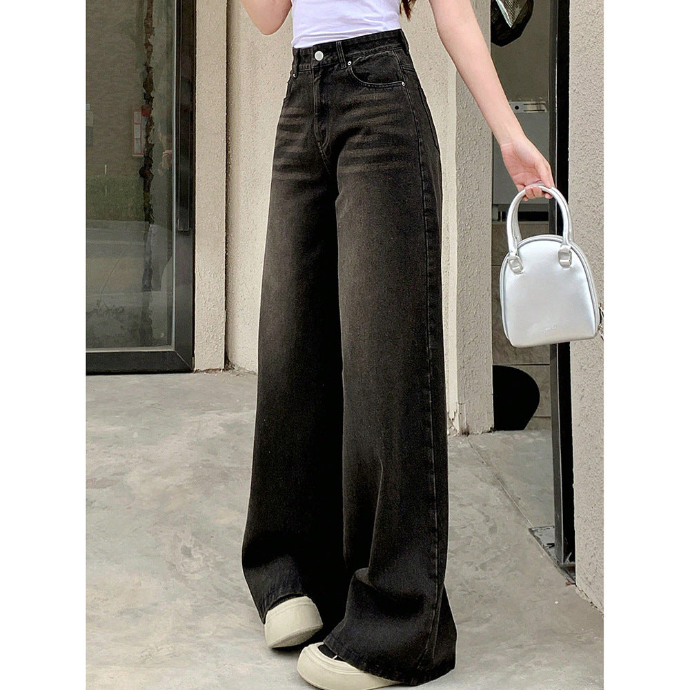 Jeans a gamba a gamba retrò retrò per le dichiarazioni di strada moderne