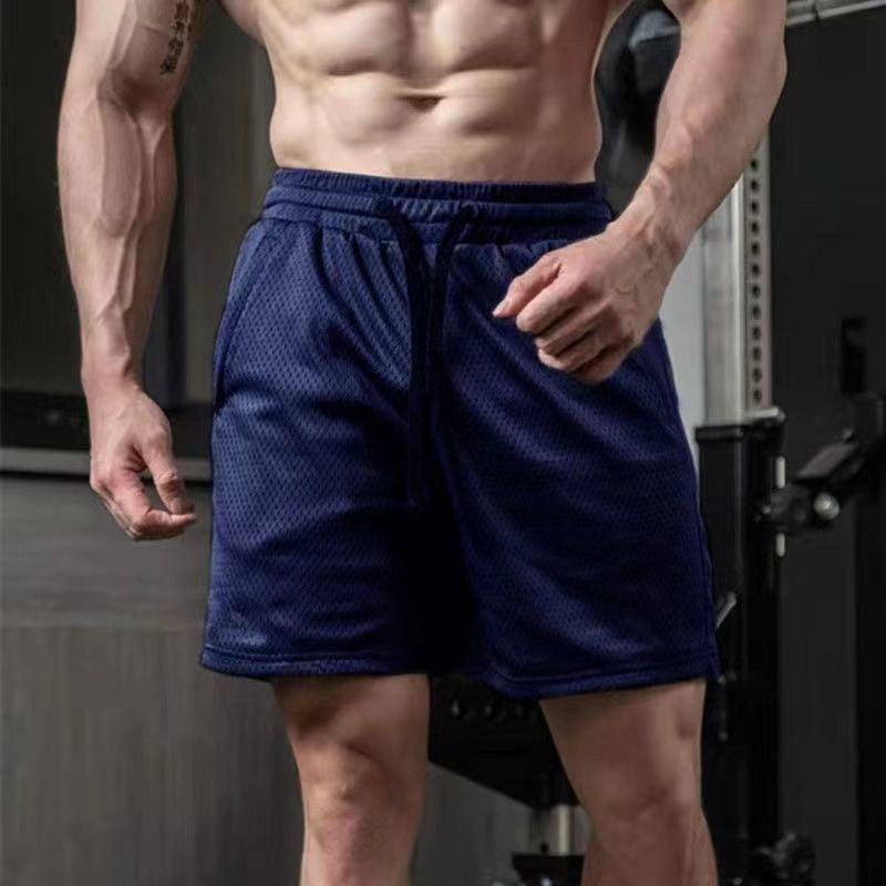 Breathable Mesh Quick-Dry Shorts for Active Comfort-Navy Blue-Theone Apparel