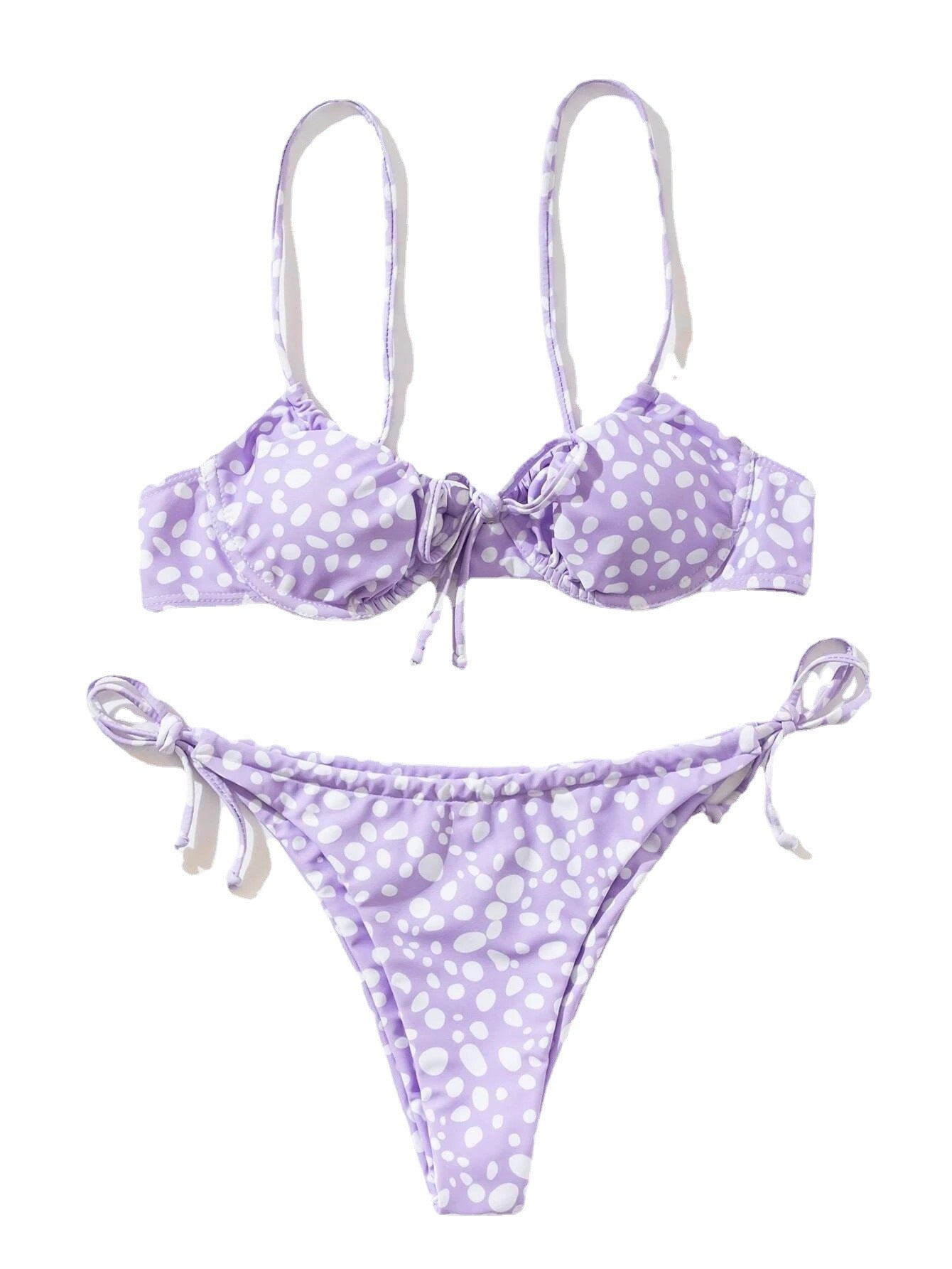 Abito bikini diviso da donna chic per un'estate elegante