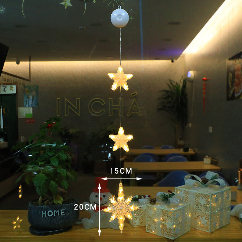 Elegant Winter Themed Star, Bell and Tree Hanging Decoration-Three Pendants Polaris-Theone Apparel