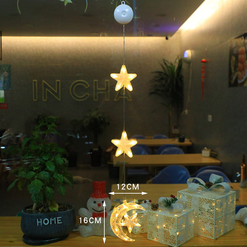 Elegant Winter Themed Star, Bell and Tree Hanging Decoration-3 pcs Moon Hug Star-Theone Apparel