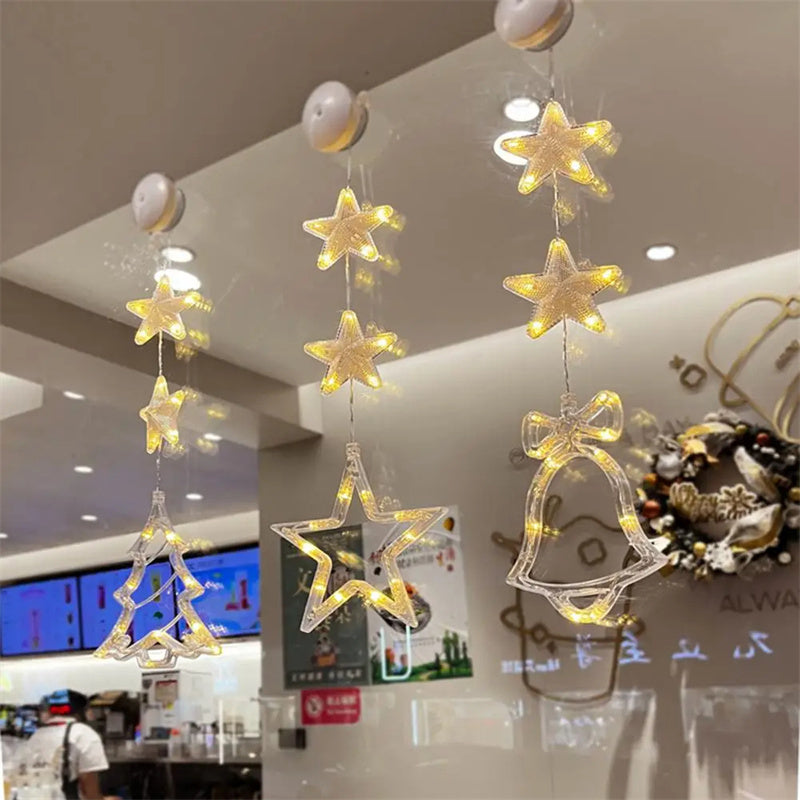 Elegant Winter Themed Star, Bell and Tree Hanging Decoration-Theone Apparel
