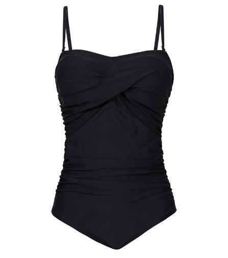 European American Conjoined Plus-Size One-Piece Swimsuit for Elevated Elegance-Theone Apparel