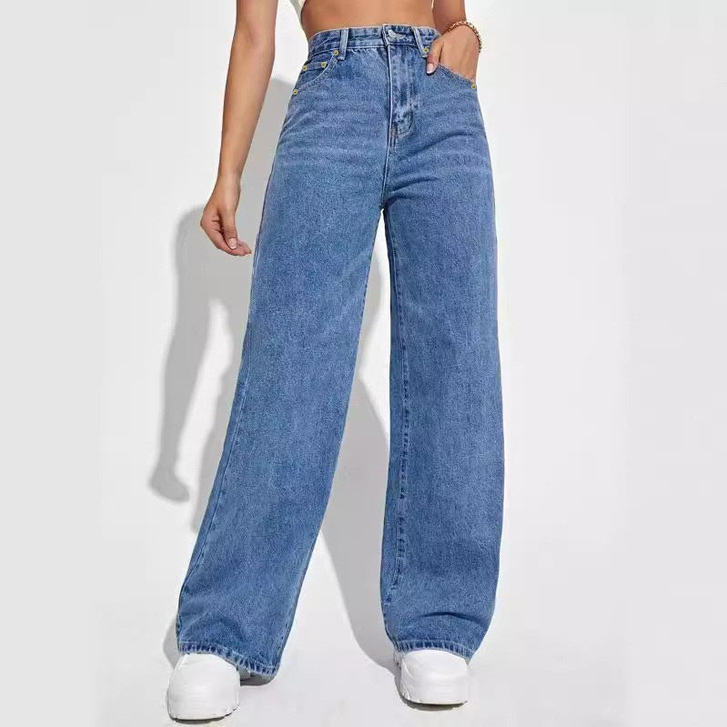 European-American Style Classic Fit Women’s Jeans-Theone Apparel