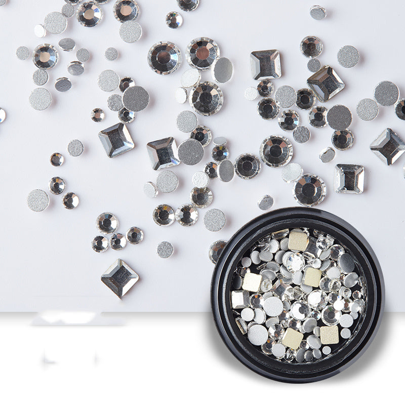 Golden Night Sky Moon and Star Nail Adornment Accessories-Style I-Theone Apparel