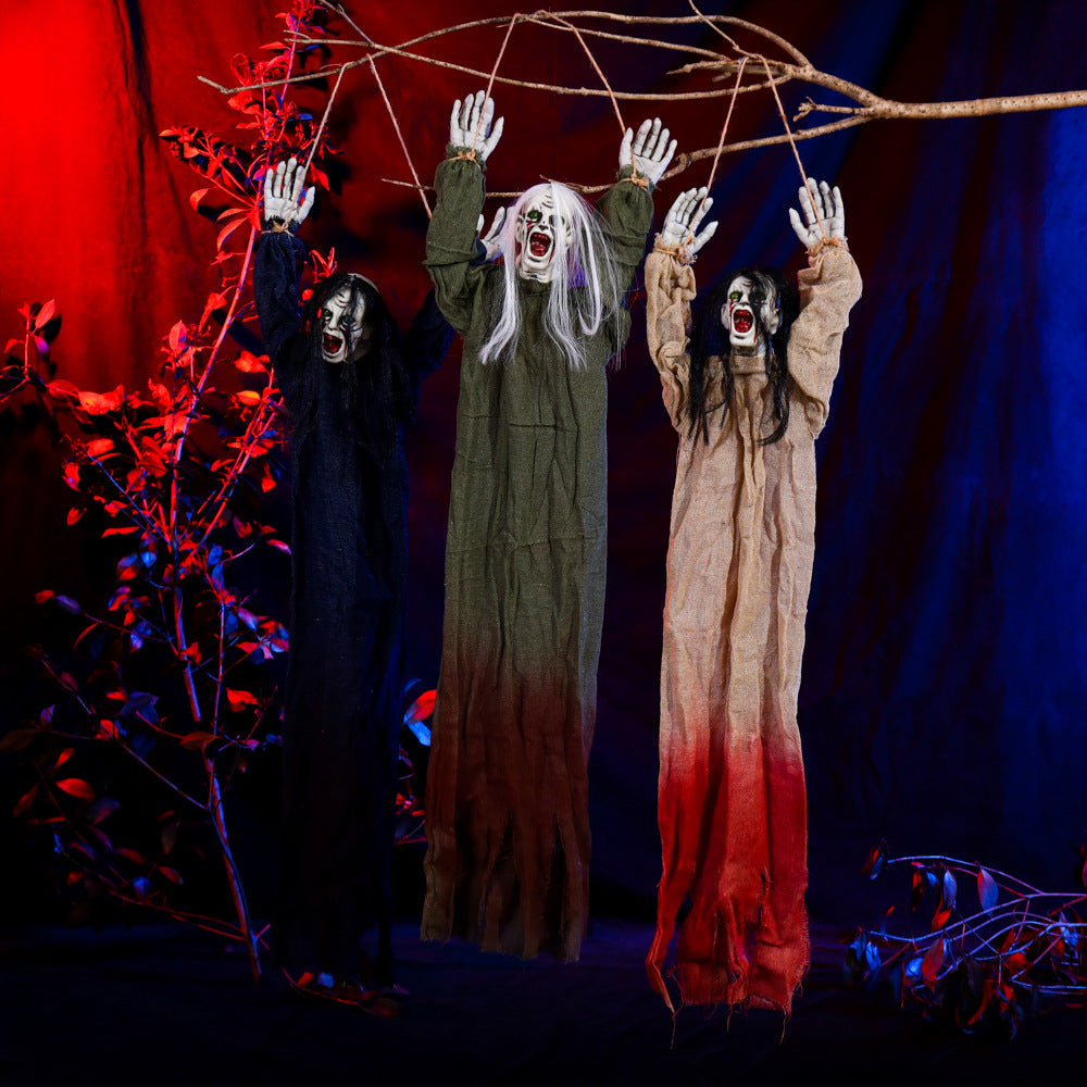 Hanging Ghouls with Wrist Ties Halloween Yard Decorations-Theone Apparel