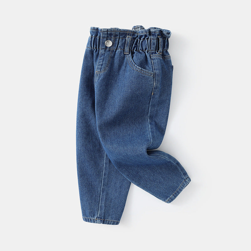 Coole modieuze losse fit meisjes spijkerbroek