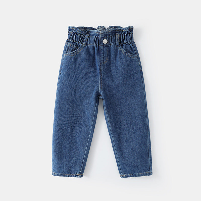 Coole modieuze losse fit meisjes spijkerbroek