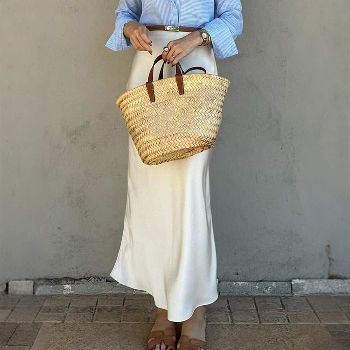 Solid Color Sheath Skirt For Sleek Modern Appeal-Theone Apparel