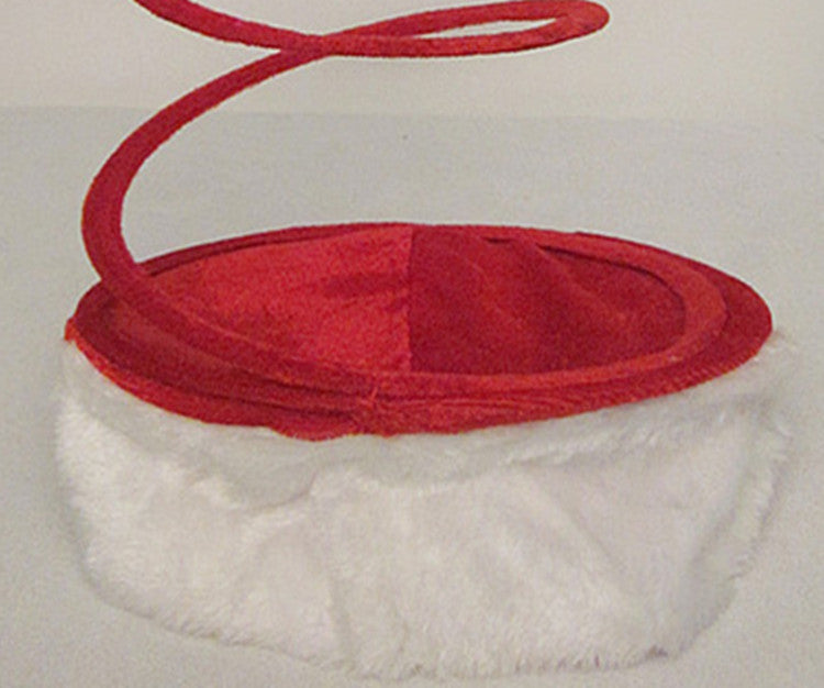 Whimiscal Twirly Minimalist Santa Hat with Puffball-Theone Apparel