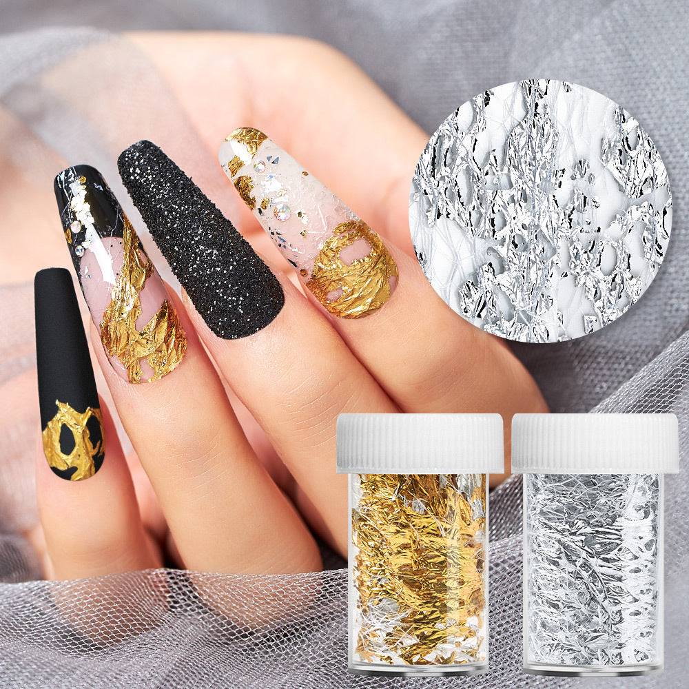 Women's Modern Gold and Silver Foil Paper for Nails