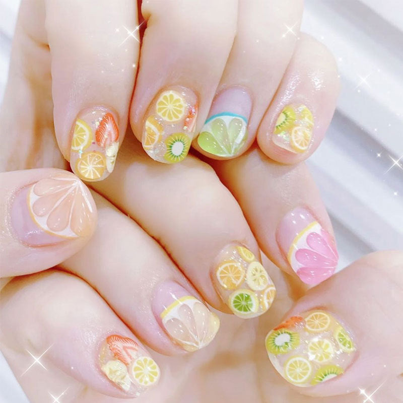 Women's Ornamental Manicure Stickers in Vibrant Neon