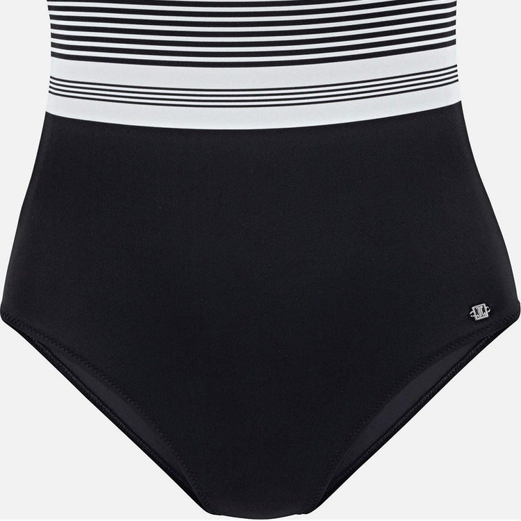 Women's Plus Size One Piece Swimsuit with Tie Straps-Theone Apparel
