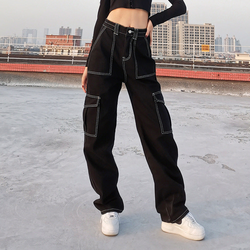 Mit Workwear-inspirierte Mehr-T-T-T-T-T-Hoch-T-Highlist-Jeans