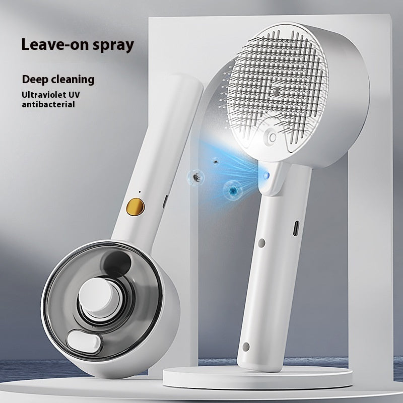 Self Cleaning Steam Brush For Dogs And Cats Grooming